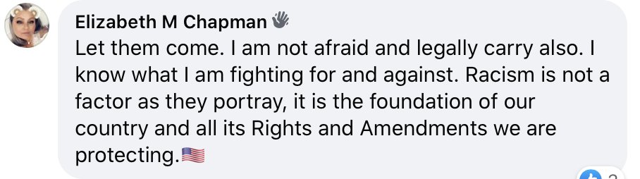 This is a helluva quote from one of the members of this group: "Racism is not a factor as they portray, it is the foundation of our country...."Yikes, y'all.