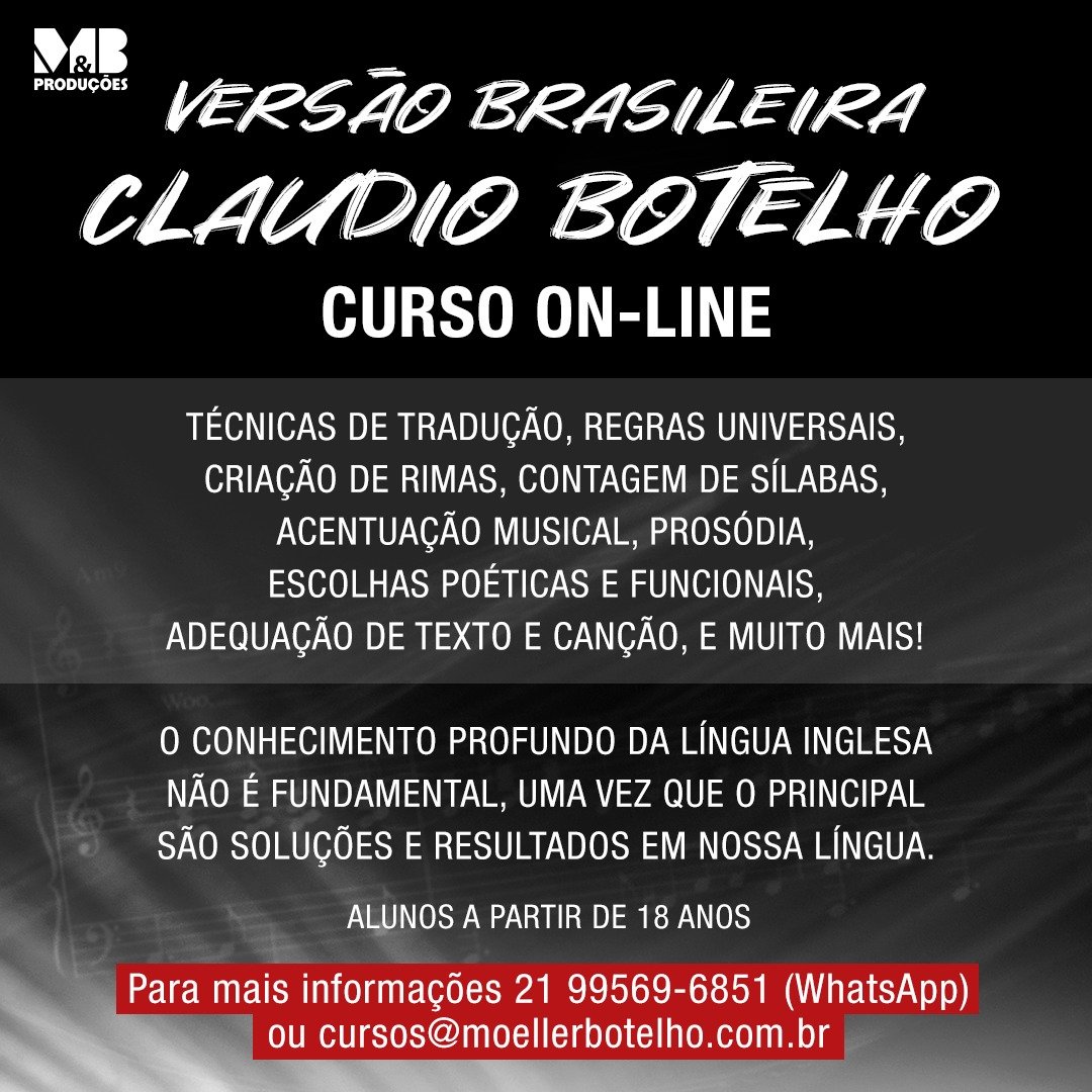➡️ Técnicas, métodos e regras universais de tradução em encontros práticos e interativos!
➡️ Início: julho de 2020.
➡️ Alunos a partir de 18 anos.
Para inscrições e informações:
📱 21 99569 6851 (WhatsApp)
📧 ou pelo e-mail cursos@moellerbotelho.com.br
Vagas limitadas!