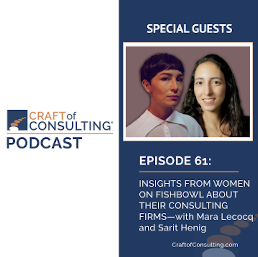Listen to #CraftofConsulting’s interview about the Fishbowl's Women At Work Survey! Brand Director <a href="/mara_lecocq/">Mara</a> &amp; Community Activation Director Sarit Henig discuss how workplace culture affects how companies attract and retain female talent. Listen here:  bit.ly/3dCtP3s