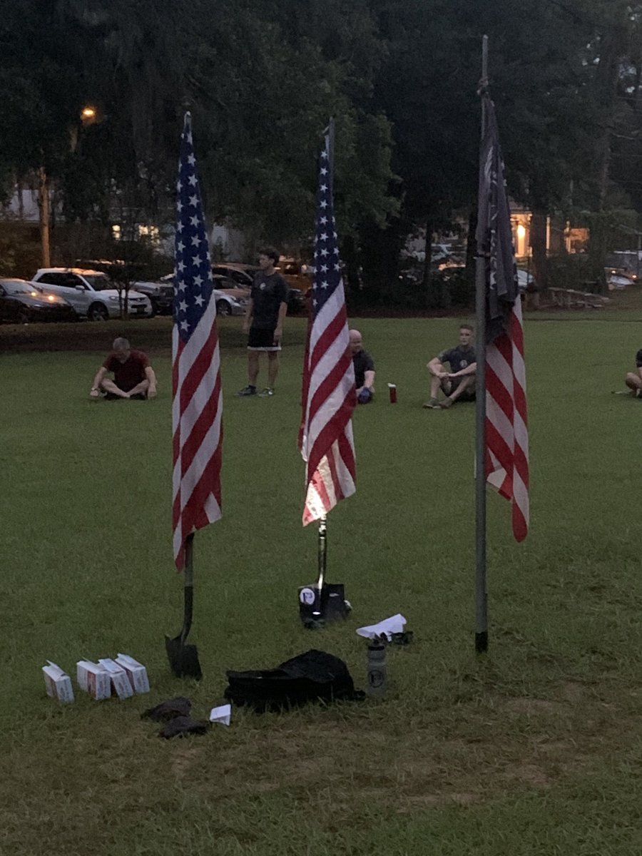 TallyG8R's tweet photo. @F3Nation Honored to have the Q for F3 Tallahassee’s (Rogue Region) 8th Anniversary Post. 44 men recreated our inguaral post from June 25, 2012, but with social distancing this time. 
Little Debbie - 52 https://t.co/aSrX8MbkMf
