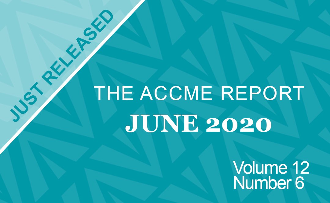 AccreditedCME's tweet photo. We’ve released our June newsletter! Go behind the scenes of the ACCME 2020 Online Meeting, register for the Advancing Social Justice with Accredited CE webinar, and listen to the new Coffee with Graham podcast episode on medical marijuana. https://t.co/7BTkYJRYYV https://t.co/P6yyNNUPAx