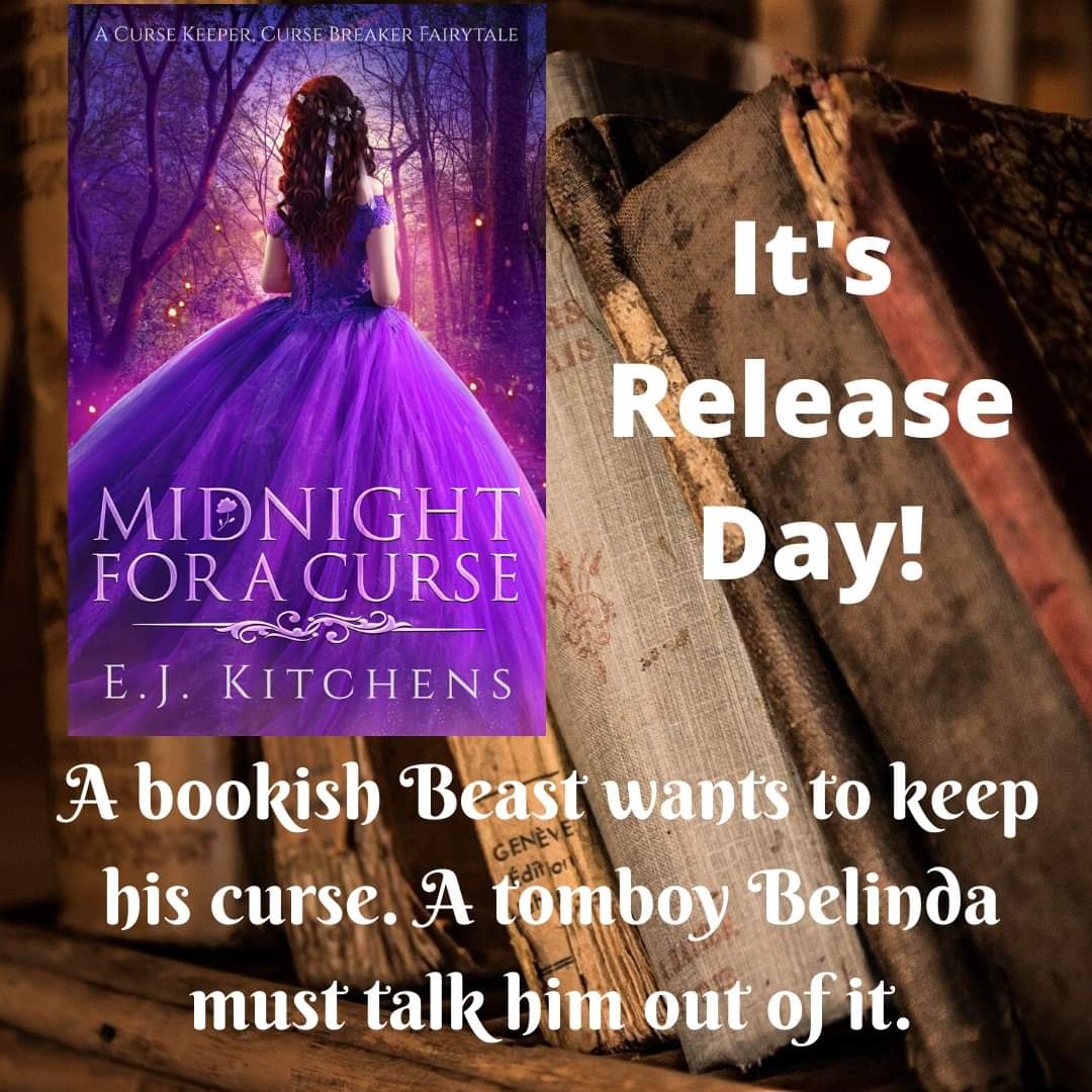OCarrollDeborah's tweet photo. Happy release day to Midnight for a Curse by @e_kitchens ! A delightful #beautyandthebeast retelling! https://t.co/IRDsRNAQsV https://t.co/3bpU65R3Wp