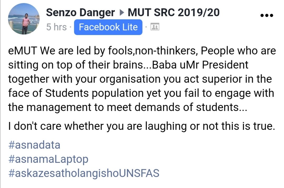 kamambazo's tweet photo. #MUTManagementMustFall
@AlexMthiyane please help sir Ubabize bascacisele please ku iindaba https://t.co/Z7j5qwCnuo