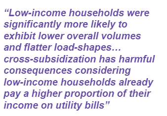 And to add one more thing from the deep regulatory nerd brain: A study in Chicago found that low-income customers also cost less to serve than other customers! That paper's here:  https://www.citizensutilityboard.org/wp-content/uploads/2019/06/ClusterAnalysisFinal.pdf