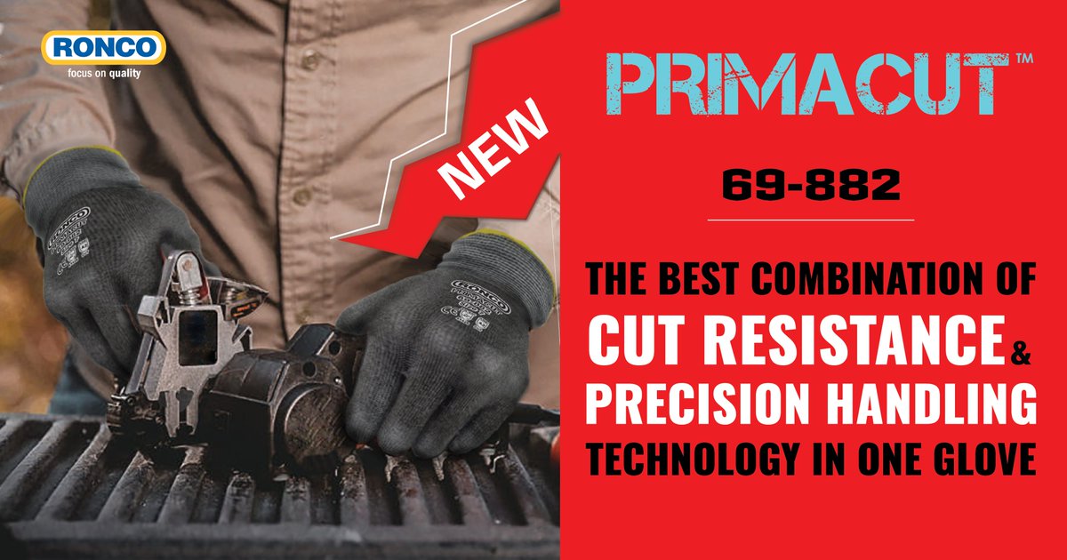 RoncoSafety's tweet photo. When Cut Resistance meets Precision Handling, the result is the most innovative technology in one glove. Did we mention it is also the most cost-efficient alternative in the market? Learn more, https://t.co/ylXXJNbi8c
#cutresistant #precisionhandling #industrial #gloves https://t.co/pVKU9gViVN