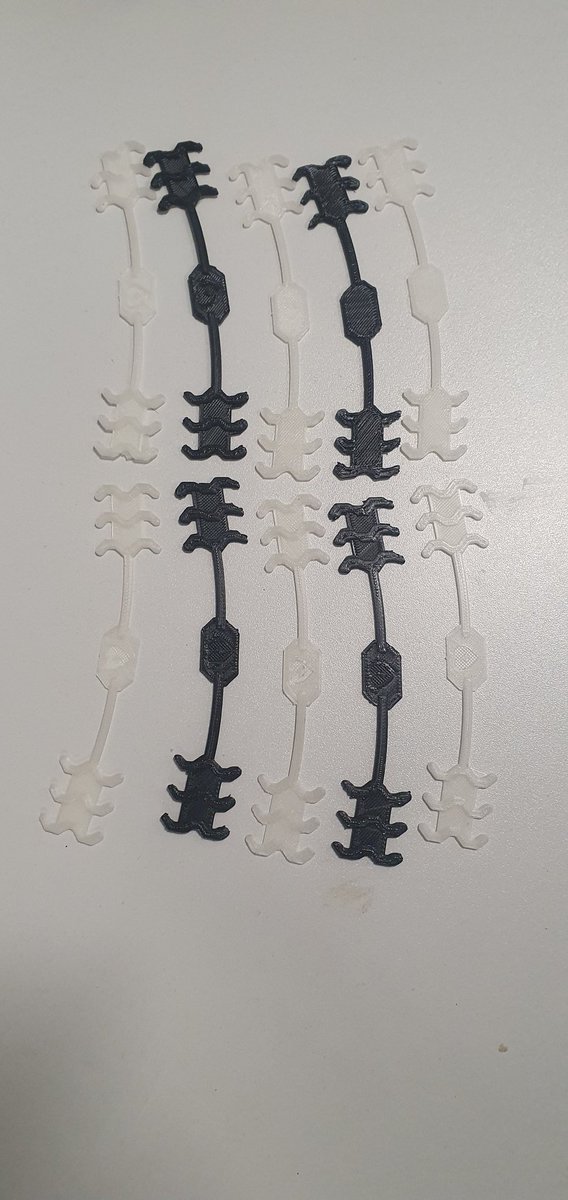 One of several batches of ear savers 3D printed today ready to go to NHS workers. All credit to Harriet in Year 7 for starting the production and passing them on to the key workers. #doingwhatwecan #NHS #PPE #Productionline #3Dprinting