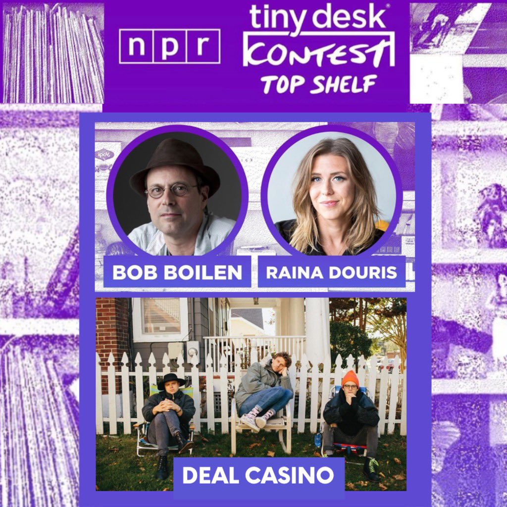 vydiaofficial's tweet photo. Tune in today at 3pm ET on @nprmusic YouTube channel to see @_dealcasino_ #JustACow Tiny Desk entry video in Episode 3 of the Tiny Desk Contest with @BobBoilen  @RahRahRaina https://t.co/rXULau0Vyp #tinydesk #npr https://t.co/azjy33F2mn