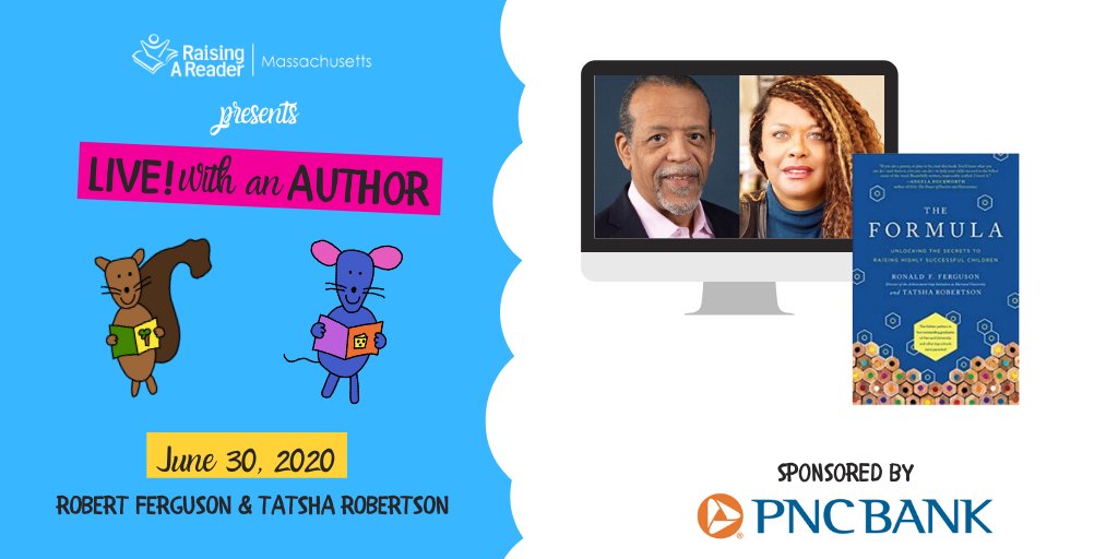 RaisingAReaderM's tweet image. We can&apos;t wait for our next #livewithanauthor guests! Co-authors of The Formula: Unlocking the Secrets to Raising Highly Successful Children, Ronald Ferguson of @HarvardKSG and @tatsha
of @nytimes are coming next Tuesday! Register and join: raisingareaderma.extendedsession.com