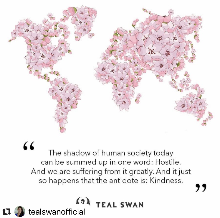 Love it <a href="/_tealswan/">Teal Swan</a> . #kindness 💗
