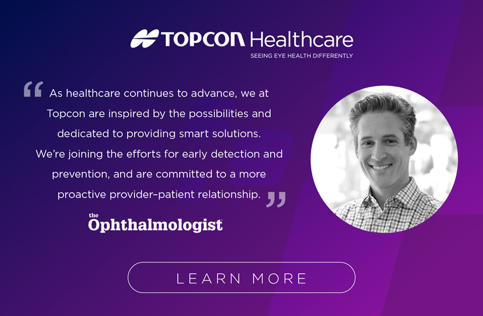 TopconHealth's tweet photo. We’re honored to be recognized amongst The Ophthalmologist’s Power list of 2020. Our Global Vice President of Marketing & Product Design, John Trefethen, speaks on the future of Topcon and healthcare here: https://t.co/wE6DPbXbqr #SeeingEyeHealthDifferently #TopconHealth https://t.co/n1LmCB9yjw