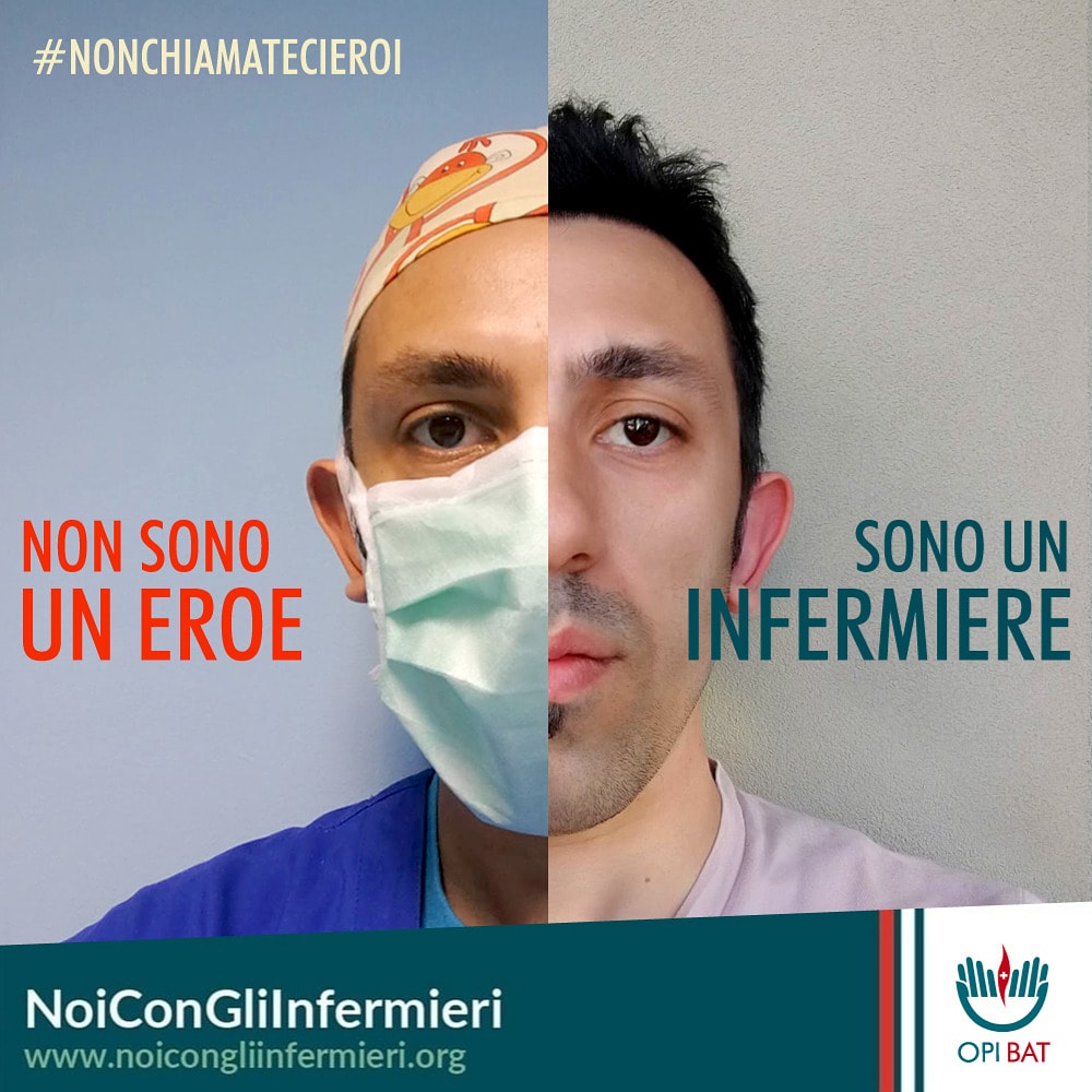 Slavio_81's tweet photo. #NonChiamateciEroi siamo #infermieri vi chiediamo di rispettare il nostro lavoro, le nostre famiglie, la nostra salute ed anche la vostra #NoiConGliInfermieri https://t.co/b2fopjKlfG