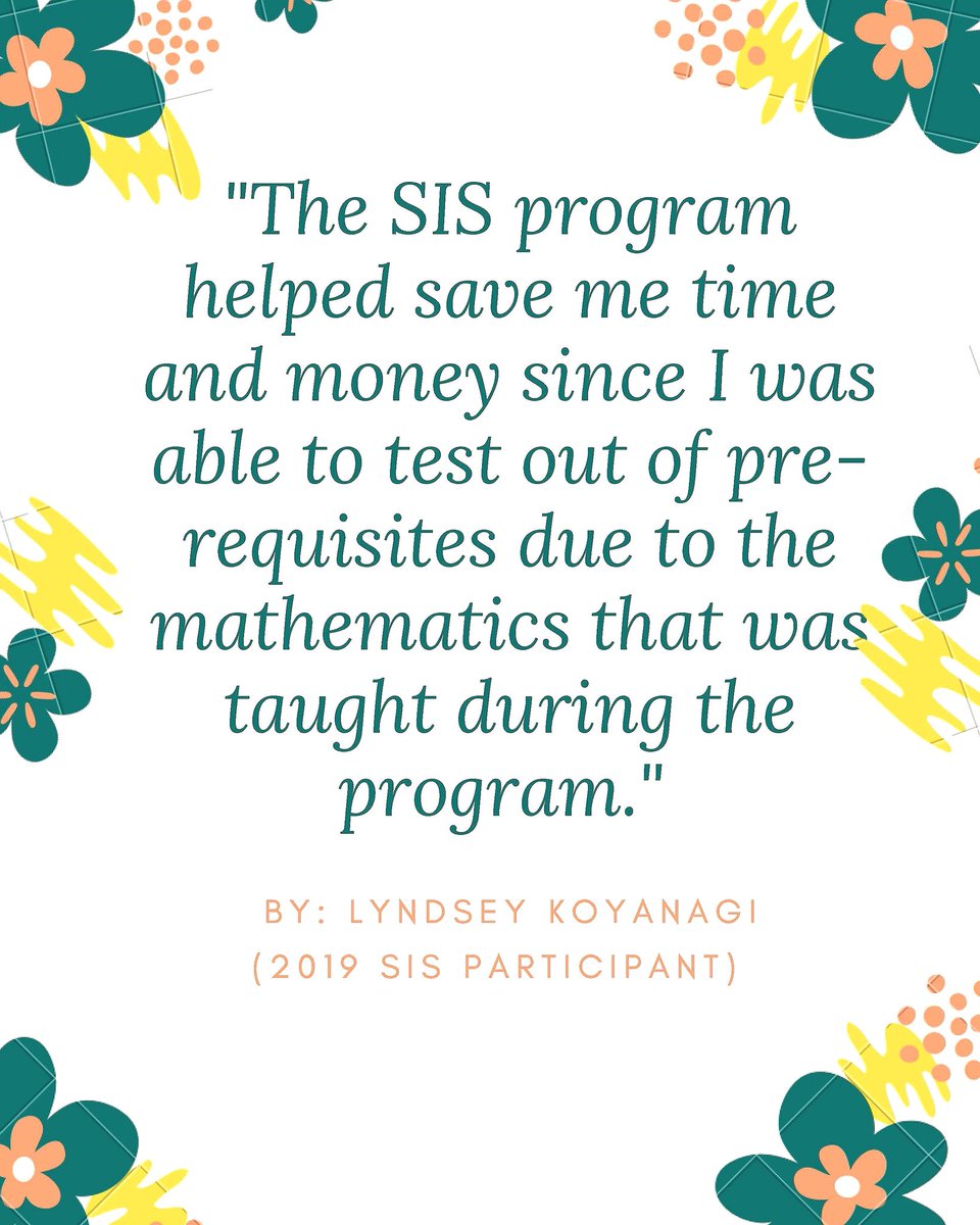 WC_SIS_Program's tweet image. Hear from 2019 Wesley SIS program student, Lyndsey Koyanagi 🌼 @cannon_scholars @WesleyCollegeDE
