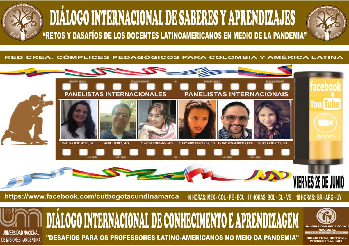 comunidadUPN's tweet photo. 👨‍🏫 Mañana 26 de junio maestros de diferentes nacionalidades participarán del Diálogo internacional de saberes y aprendizajes: "Retos y desafíos de los docentes latinoamericanos en medio de la pandemia. Acompáñalos desde las 4:00 p.m. aquí👉 https://t.co/OymjNKBy6A https://t.co/HoyHQSZQ6x