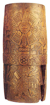 eSeletsky's tweet image. This is Huehuetl. Four small circular details in the center - this is Nahui. Значение слова Нахуй - всего лишь "четыре".