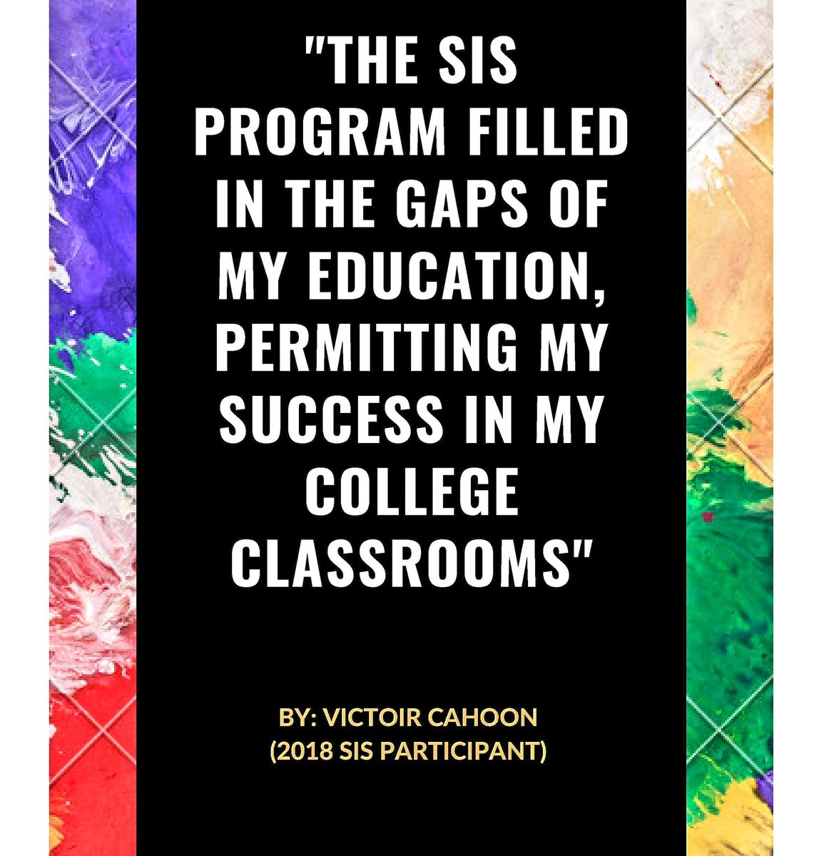 WC_SIS_Program's tweet image. Wesley student, Vic Cahoon, tells you what the Success In STEM program gave him》 @WesleyCollegeDE @cannon_scholars