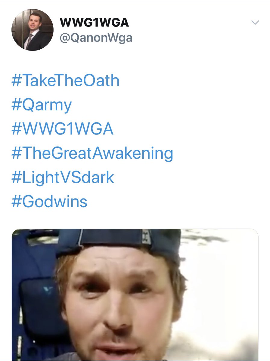 4523   https://twitter.com/QanonWga/status/1276229137603063809Praying for a swift recovery to your back [keep fighting! never give up!].United and Strong.WWG1WGA!!!Q