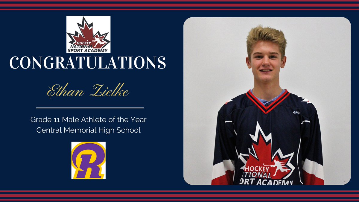 nsaHockey's tweet photo. Congratulations to Ethan for being named Central Memorial High School's Male Athlete of the Year for a second year in a row! Competing in volleyball, basketball, and track, Ethan continues to grow and develop as a student athlete! #nsahockey #nsastudentathlete #back2back https://t.co/DDg8MmQmkd