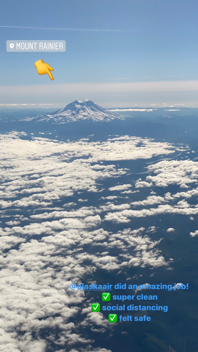 Wow! Great job 👏 <a href="/AlaskaAir/">Alaska Airlines</a>  Our first flight since March and we felt safe, we appreciated all of the safety precautions and cleanliness! BUR-SEA