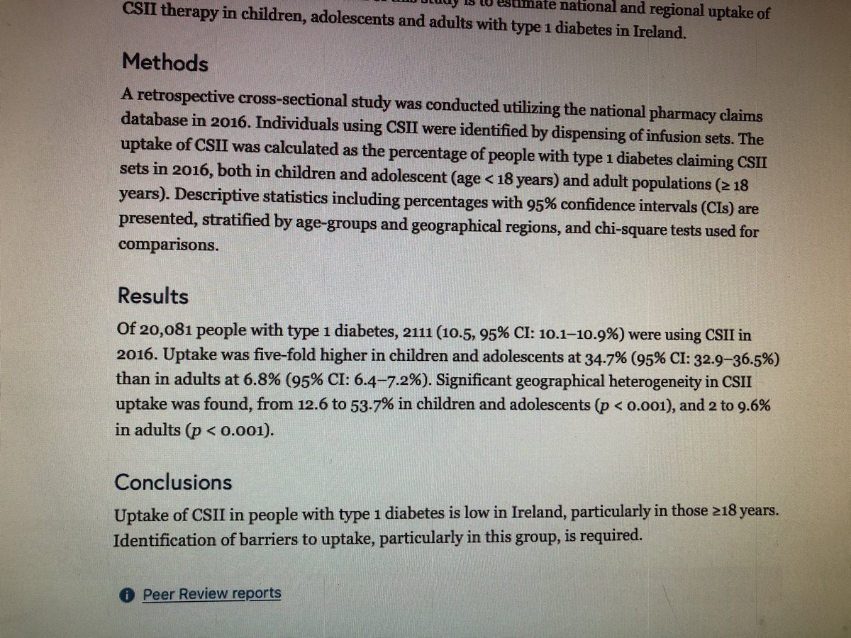 kate_gajewska's tweet photo. Low uptake of #insulin pumps in #PWD #T1D!🇮🇪
34.7% in children/adolscents with #diabetes and only 6.8% in adults. Is it low? Yes, compared to countries where reimbursement is offered.

Do I think that 100% should be on pumps? No. But ⬆️>7%!

🙏all involved
https://t.co/f0sKZ0Rl70 https://t.co/UztGwZaeBL