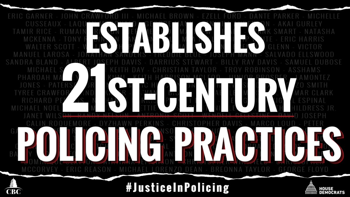 RepKirkpatrick's tweet image. Qualified immunity and unfair standards have allowed too many problematic and dangerous police officers to avoid the punishment they deserve. 

Today, House Democrats are going to change that with the #JusticeInPolicing Act