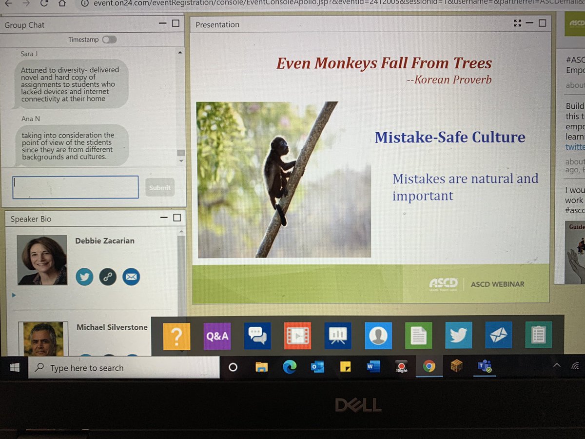 Yes! Mistakes are necessary and valuable. It’s how we learn. <a href="/ASCD/">ASCD</a> #ASCDwebinar #keh4life <a href="/keheleycomets/">Keheley Comets</a>