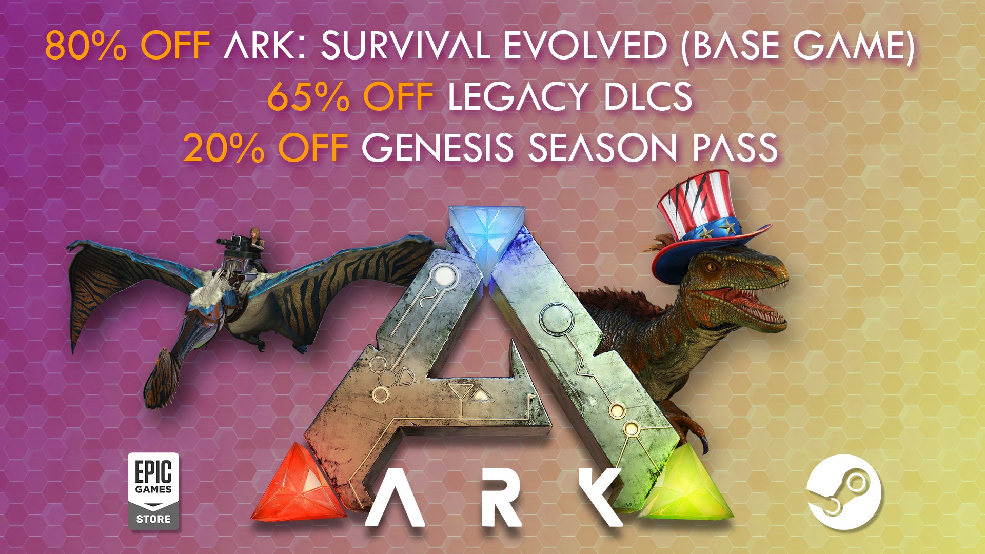 Ark Survival Evolved Looking For A Summer Escape With The Summer Bash Event And Ark Being Up To 80 Off On Steam And The Epic Games Store You Won T Need