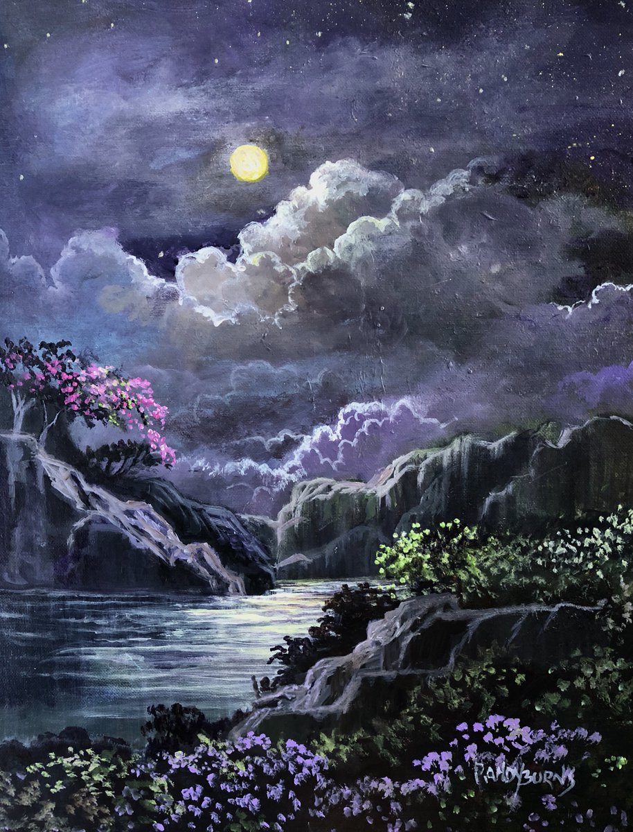 Encouragement card just uploaded at:  Landscape... (1628260) greetingcarduniverse.com/encouragement-… 
Illuminating the night sky it does. 
The light of the moon shines on. 
The same we receive from our Lord above. 
His love brightens our way in darkness. 
He is our guiding strength forevermore.