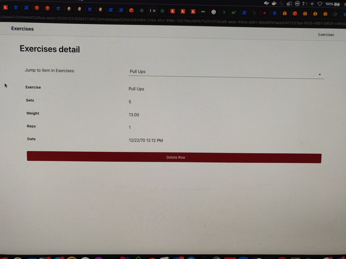 belfast_nerd's tweet image. Created my new exercise tracking app in AWS #Honeycode in literally 10 minutes. Don't worry UX Devs, but it's a great tool for low hanging business processes.