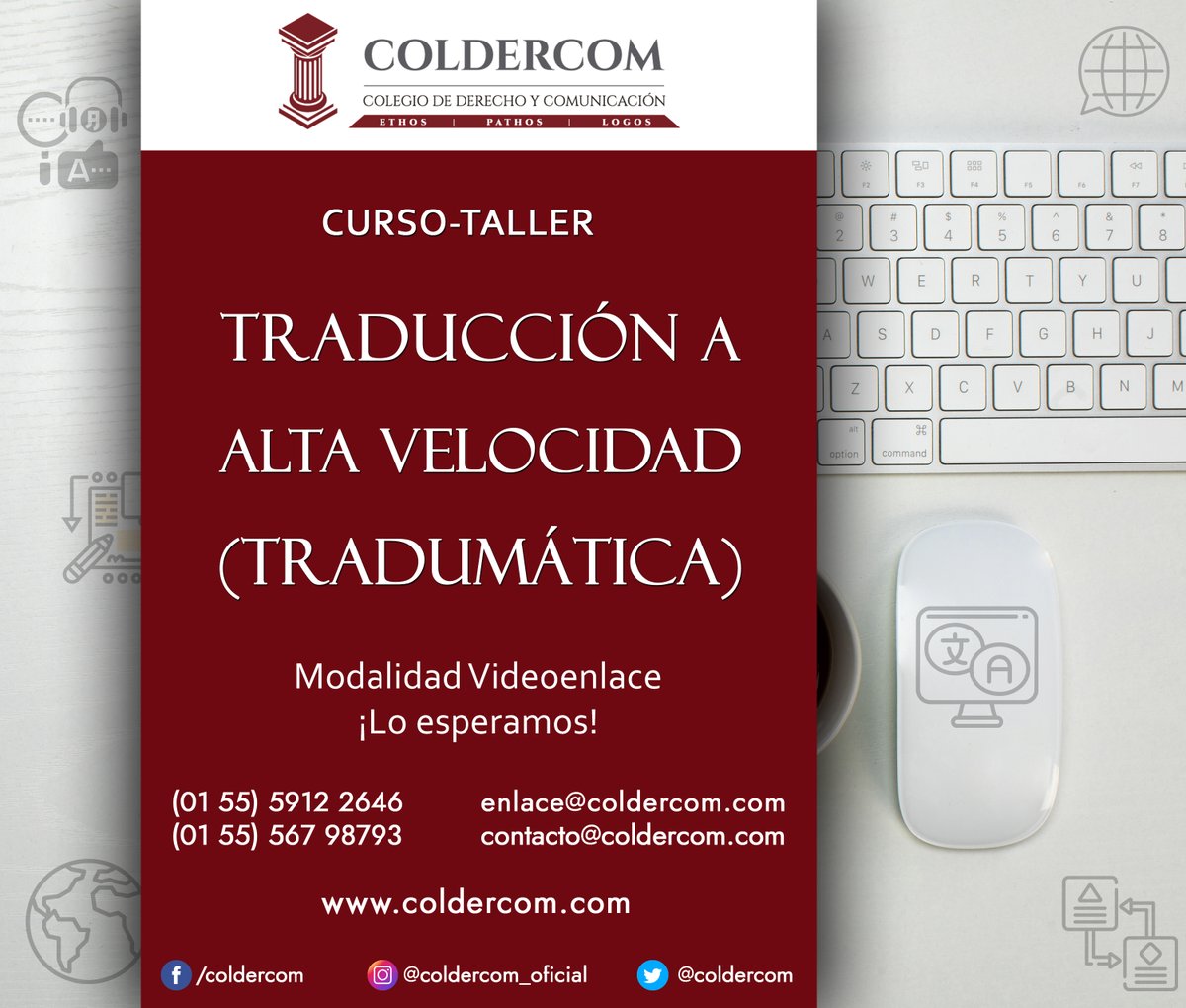 coldercom's tweet photo. #Coldercom #ColegioDerechoYComunicacion #Cursos #CursosMexico #CursosMx #CursosEnLinea #CursosOnline #Mexico #Mx #QuedateEnCasa #AprendeEnCasa #Cuarentena #Comunicacion #Traduccion #TraduccionRapida #CAT #ComputerAidedTranslation #Traductor #TraductorProfesional #Tradumatica https://t.co/BpqTA5xDHJ