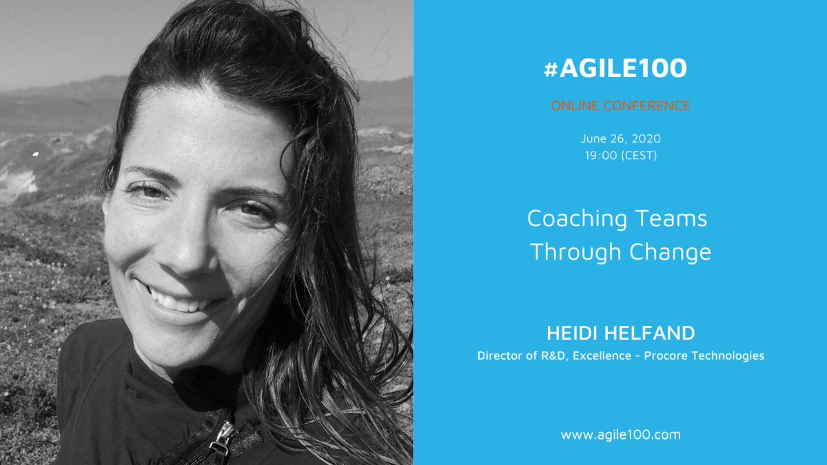 agile_100's tweet photo. @heidihelfand will be closing the #agile100 tomorrow.
Join her and almost 400 participants: https://t.co/Oat1rrdOvL
#awesomeevent #remoteconference #agile #scrum #leadership https://t.co/UJuG1J9Eml