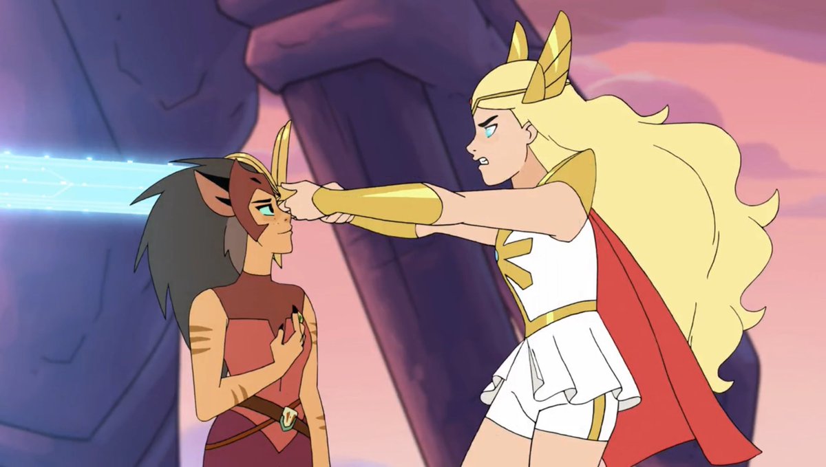 do y’all ever think about the height difference between she-ra and catra? b...