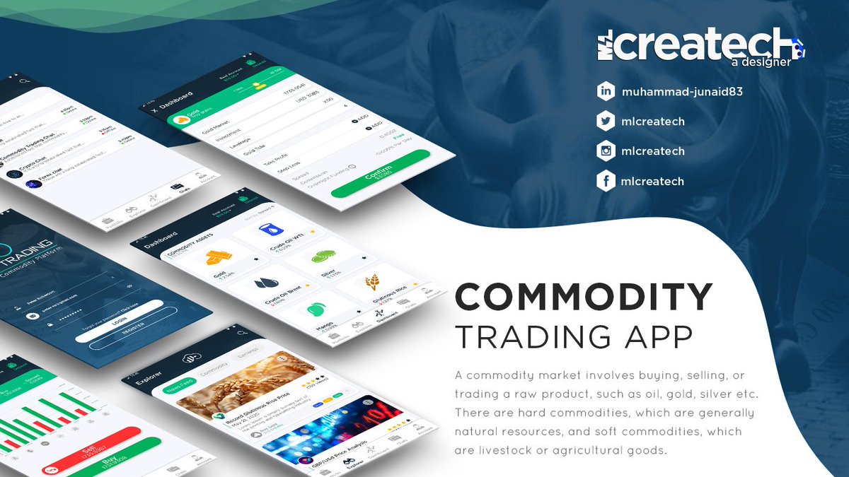 MLCreatech's tweet photo. #Commodity Trading App.

#Designed by Muhammad Junaid https://t.co/OYSHhnSp6D