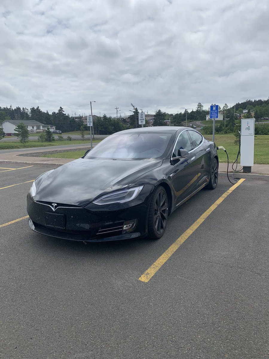 synardsam's tweet image. Great to see an Electric Tesla Sedan charging at the Marystown Recreation Centre/Marystown YMCA.  Hopefully we will see many more Electric Vehicles on the Burin Peninsula and in NL in the near future.