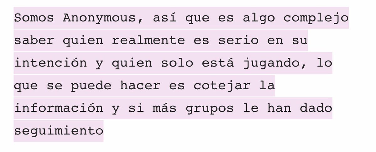 2. ¿como podemos saber cuando alguien realmente es parte de Anonymous y no un "impostor"?