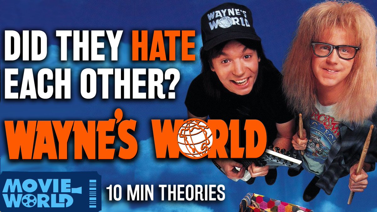 MovieWorldPlus's tweet photo. Did Mike Myers &amp; Dana Carvey Hate Each Other during WAYNE’S WORLD (1992)? If so, could it have made the movie Better?? Check out our new channel Movie World &amp; the new series:  > 10 Minute Movie Theories https://t.co/NUtpmDdrde https://t.co/zTxc0V3YEG