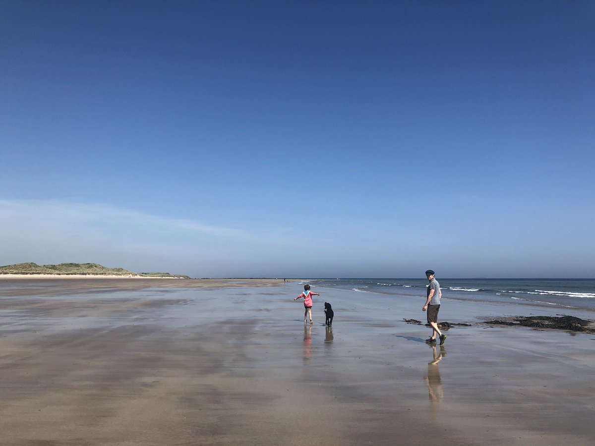 A tale of two beaches. Bournemouth, Dorset and Seahouses, Northumberland today #itsgrimupnorth