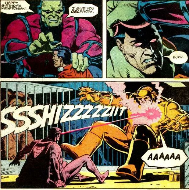 I'm not joking for the Man who has eveyrthing I think should be taught before Wathcmen as a story in comics. This comic is tight, no far, all the emotion and a great fucking fight. This comic is close to a perfect single issue and ranks in my greatest.