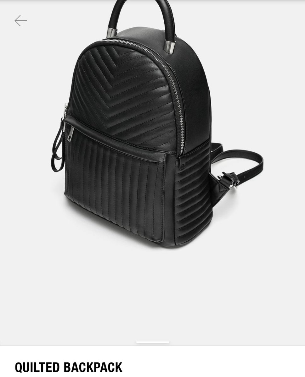 pixperfectus's tweet photo. Black Quilted backpack
Brand : Zara
Night Market price : 12,500
Original price :20k https://t.co/KdQOKxweY6
