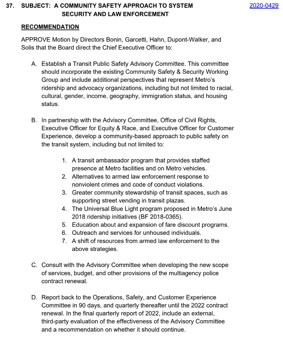 . @kathrynbarger vehemently opposes agenda item 37. She wants so many cops. So, so many cops.