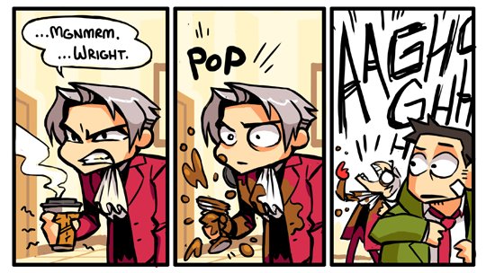 I made this because I wanted to remind everyone that this canonically happens. #phoenixwright #edgeworth #aceattorney