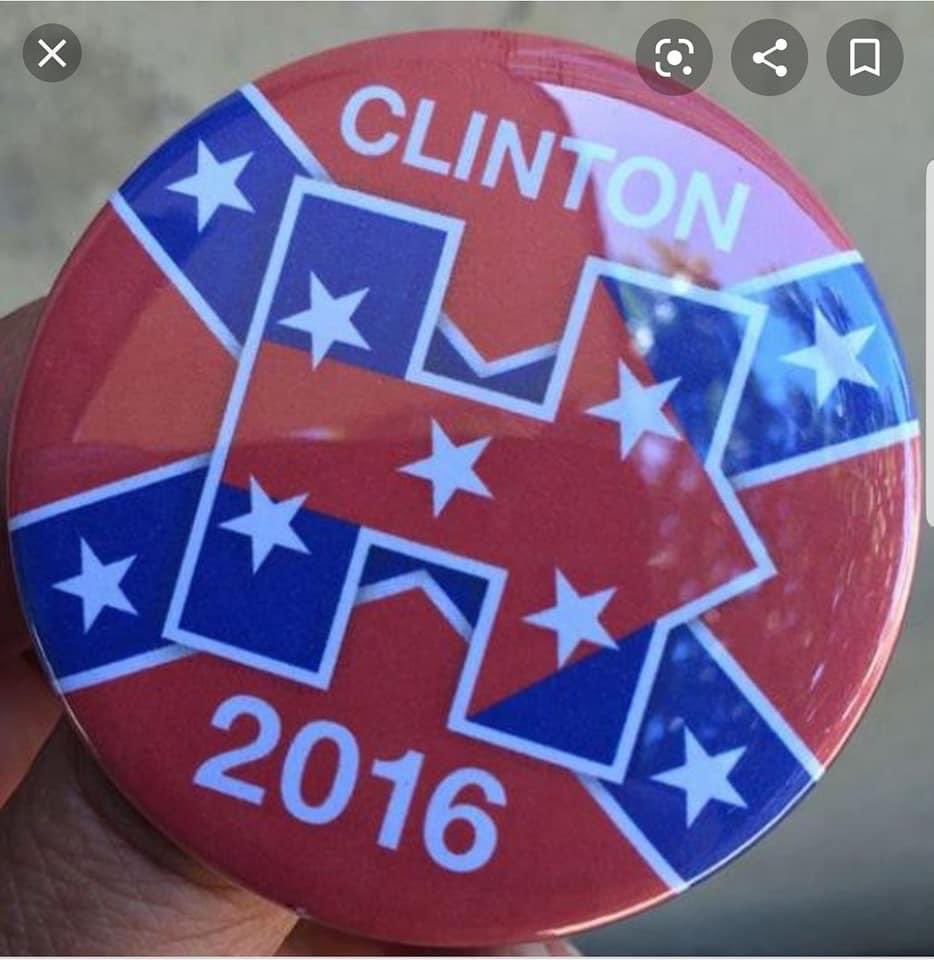 Do you all remember how both Clinton’s handed out these campaign buttons in all the southern states while preaching equality and civil rights in all the others? I do.