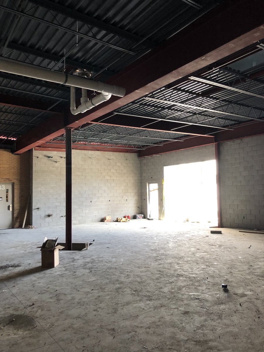AndyDardini's tweet photo. Construction on the new welding lab is moving along! LHS will have some amazing facilities this fall! #ThisIsLCSC #WeAreLHS #Agriculture https://t.co/m4r9T2c97d