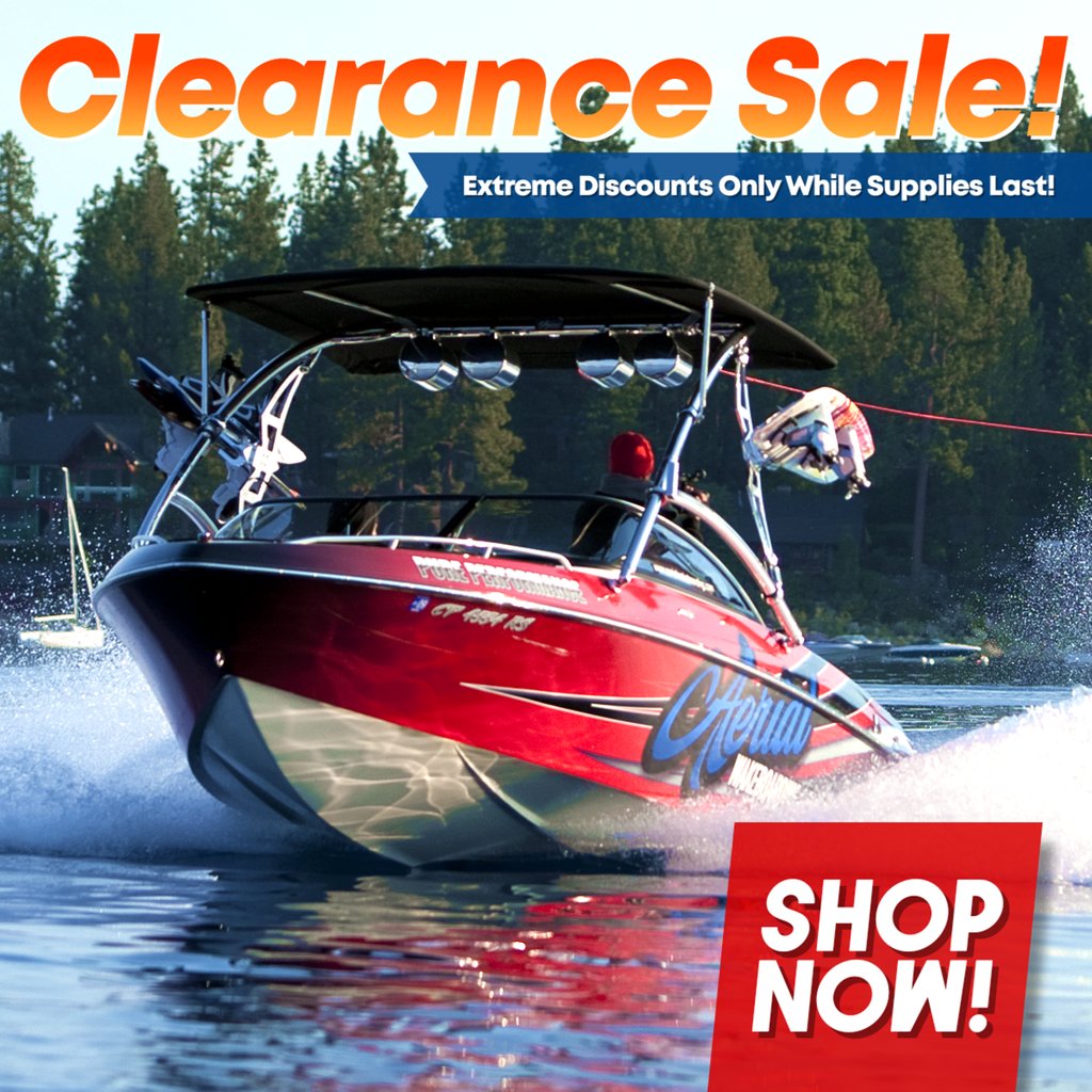 AWakeboarding's tweet photo. Aerial Wakeboarding Clearance Specials &amp; Closeouts Sale!
Find Insane Deals on Discontinued Products Only While Supplies Last.  Most items at or below cost!
#aerialwakeboarding #wakeboard #wakesurf #wakeboardtower #boattrader #sale #clearance 
https://t.co/6EncUjIimB https://t.co/WrjuCMaFpC