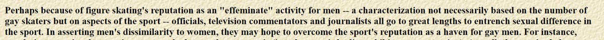 And ISU and Western Federations (and athletes too, sometimes) approach to create a very distinct separation between what's desired in "men" and "ladies" skating.(Oh, look. Comparing a person to an inanimate object wasn't cool even in the 90's)