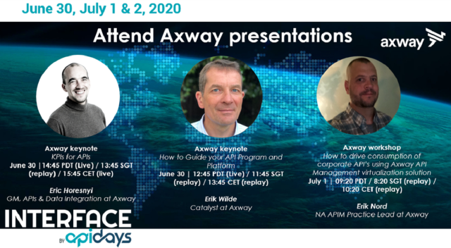 mmmorganax's tweet photo. INTERFACE by #apidays - The biggest global digital #API conference. @Axway will be there! Meet our API experts on our virtual booth and attend our 3 speaking sessions! @APIdaysGlobal https://t.co/2MuuNd7TZK https://t.co/H7B03fzxro