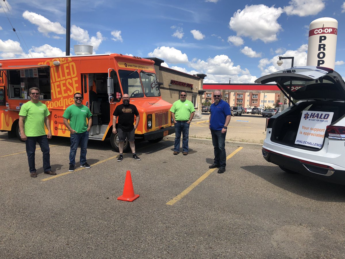 <a href="/Haloairrescue/">HALO Air Ambulance</a> <a href="/ServusCU/">Servus Credit Union</a> <a href="/beckerjason7/">Jason</a>  thanks to <a href="/cheezybizness/">Cheezy Bizness</a> for helping us raise a little money for HALO. #supportlocal #medhat #yxh