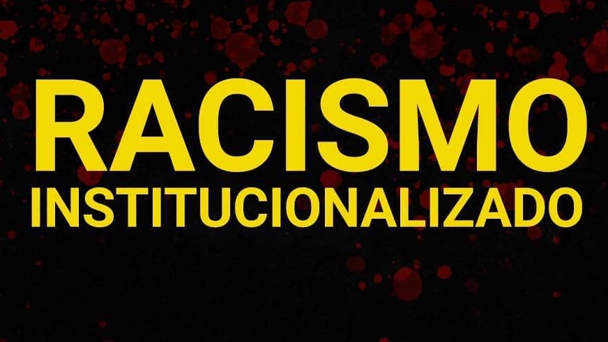 Card contém texto "Racismo institucionalizado"