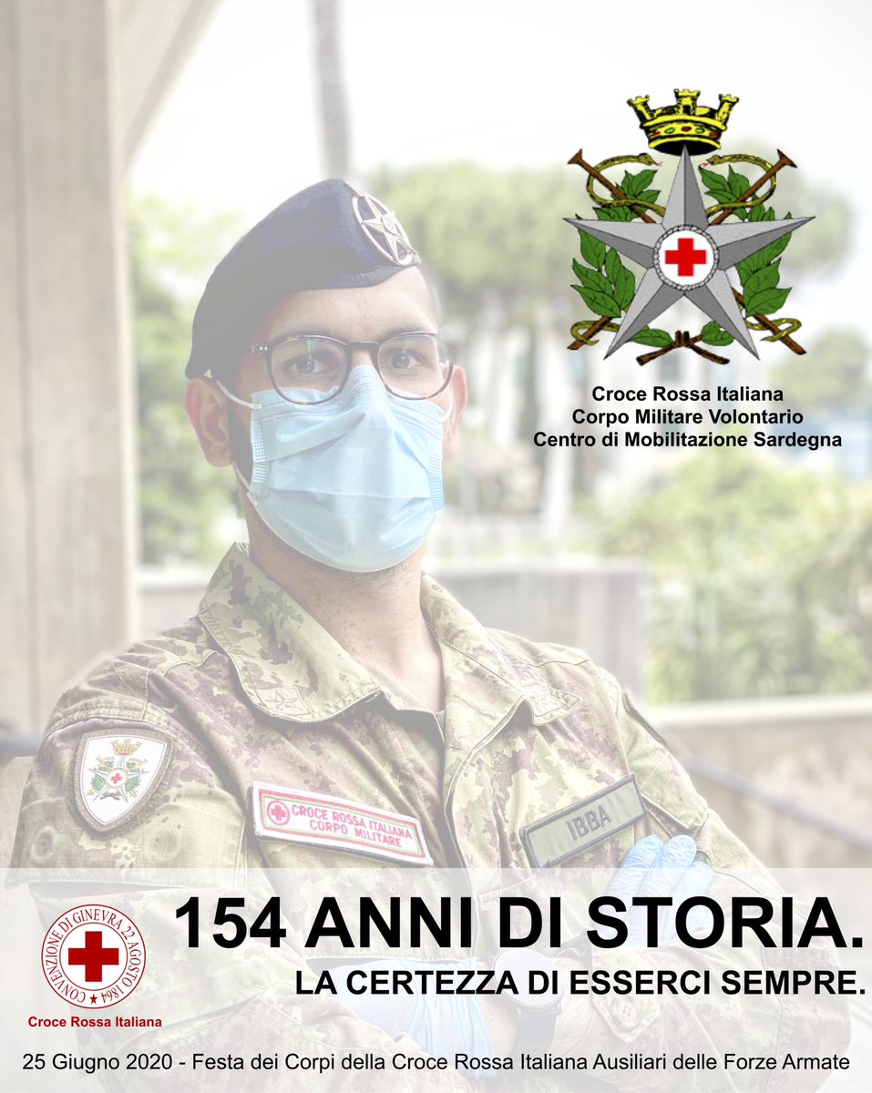 cmv_sardegna's tweet photo. Oggi festeggiamo l’Annuale del Corpo Militare della Croce Rossa Italiana... da 154 al servizio della Nazione. 💪🏻⛑🇮🇹

#cri #crisardegna #crocerossa #crocerossaitaliana #crocerossasardegna  #redcross 
#corpomolitarevolontario #corpomilitarecri #crimiles #lacertezzadiessercisempre https://t.co/pEnDrPiYPX