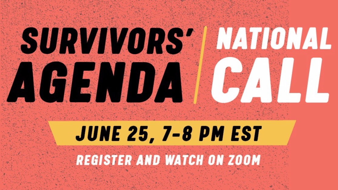 ChangeTheTalk's tweet photo. The #survivorsagenda call is today at 7PM ET! Join activists to discuss survivor-led movements to sexual violence and racial violence. Learn more and sign up at https://t.co/e2mzNH5VwW. https://t.co/IkcuSroHJr