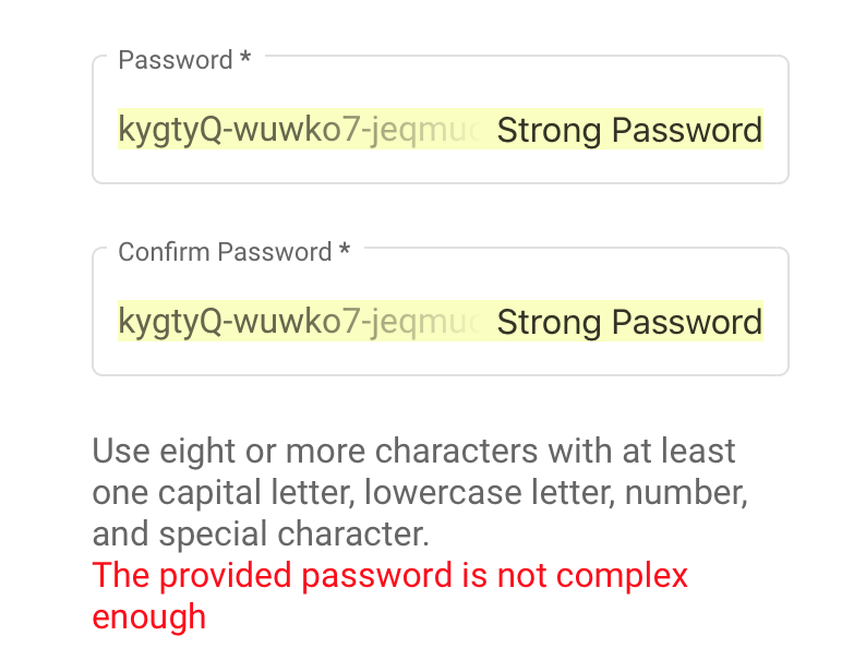 2/ First, let's start with the signup process. It's *very* easy. In fact, for security reasons, it might be too easy. When I had my Mac put in a long randomly generated password, the way I do for all sites. But Parler said it couldn't accept it because it was too simple.